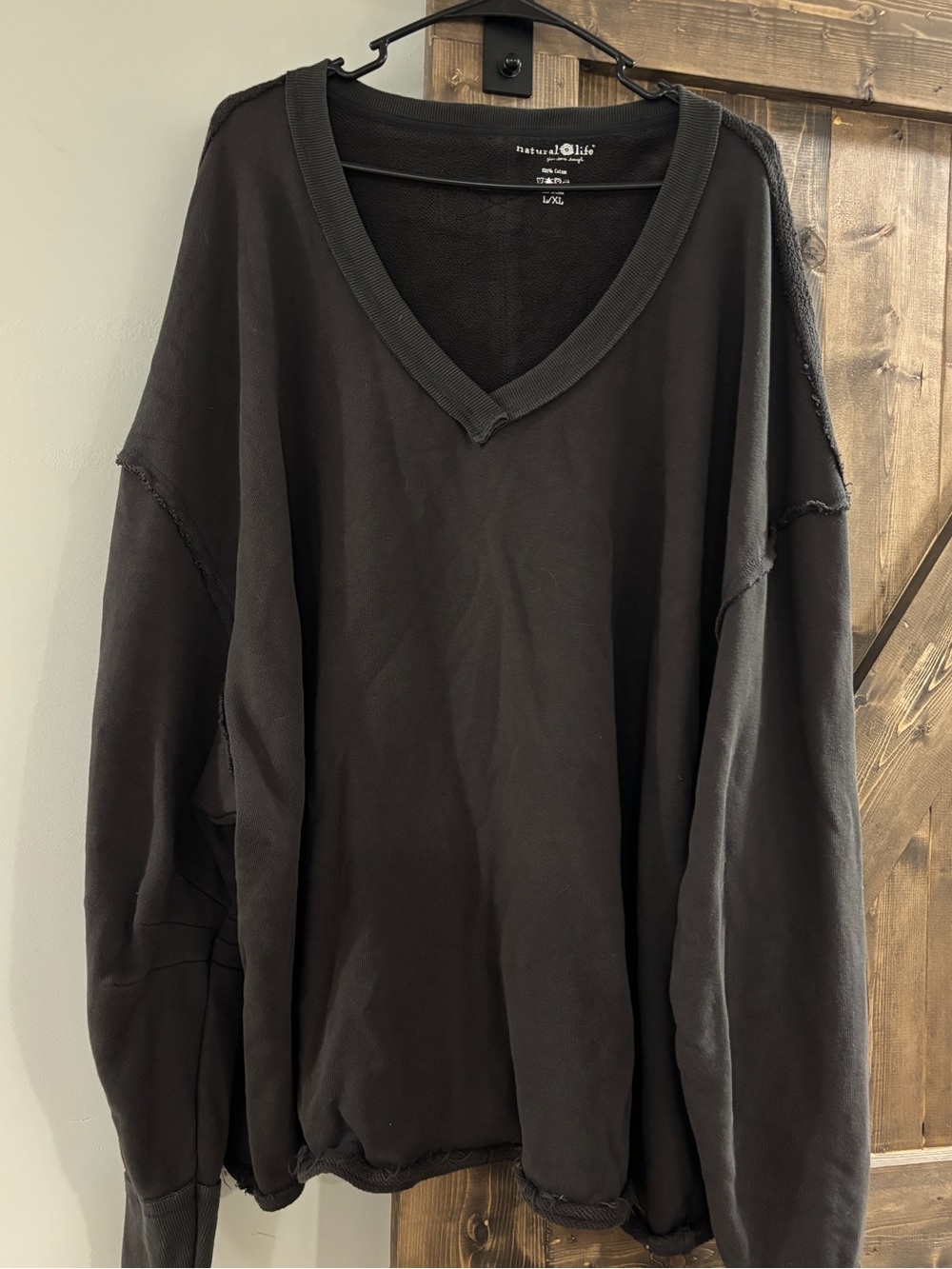 Natural Life Charcoal Grey Slouchy Sweatshirt